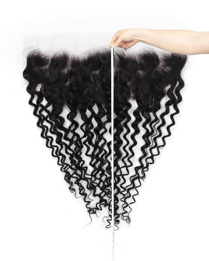 Charmanty Graceful Water Wave Closure with 13x4 Undetectable Transparent Lace