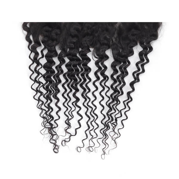 Charmanty Invisible Transparent 13x4 Lace Frontal Closure Pre-plucked Deep Wave