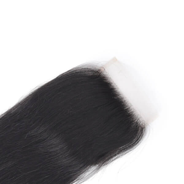Charmanty Invisible 4x4 HD Lace Closure Real Human Hair Natural Black Color