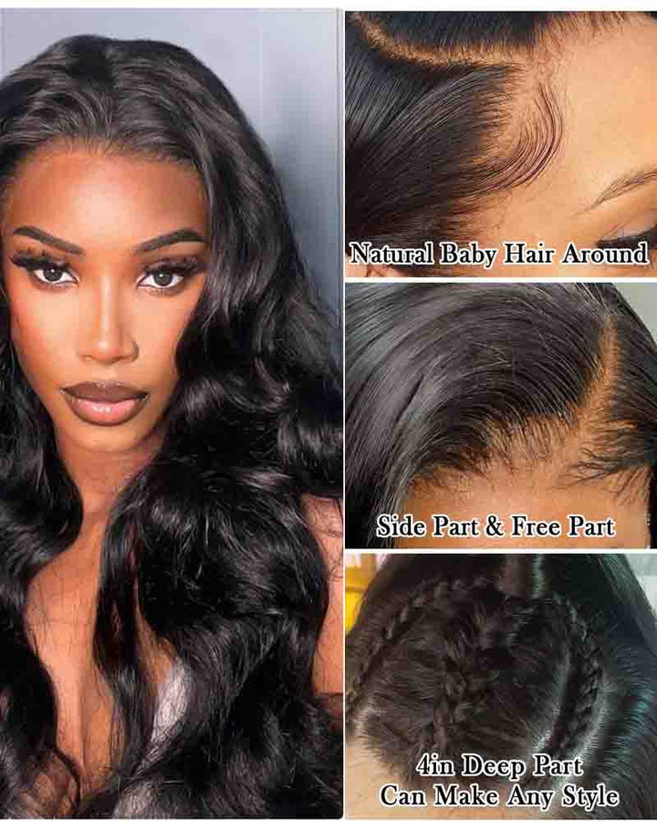 Charmanty Effortless Body Wave Frontal Wig 4x4 Closure Lace