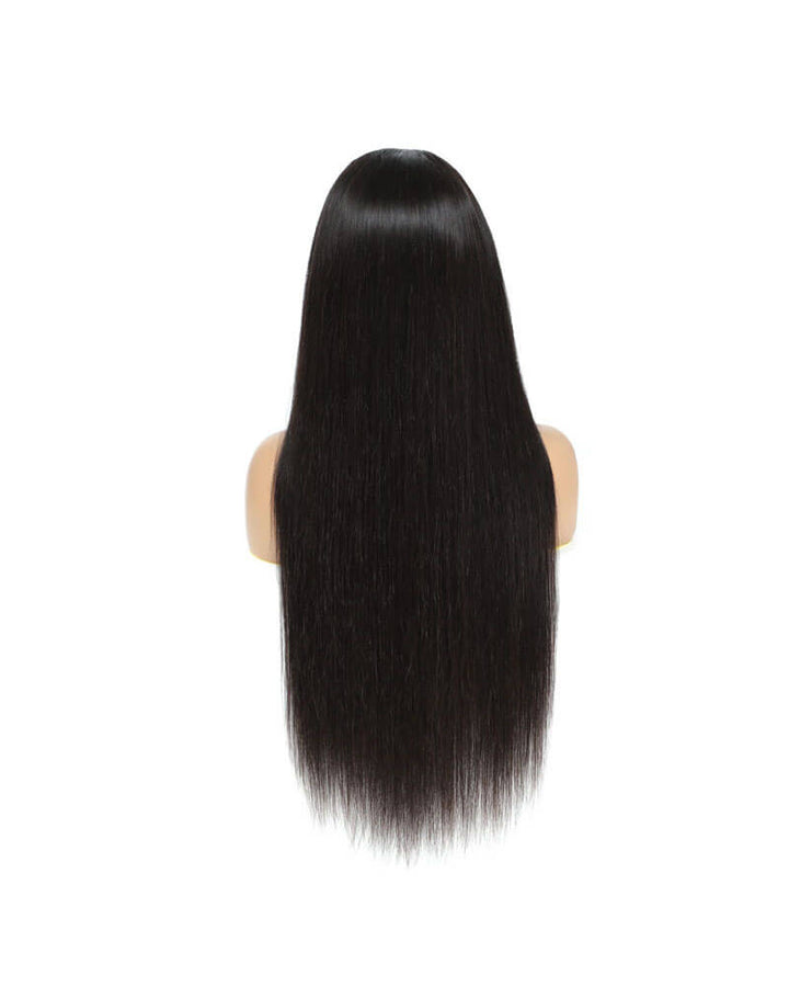 Charmanty Super Natural Straight Frontal Wig 4X4 Transparent Lace 180% Density Perfect Hairline