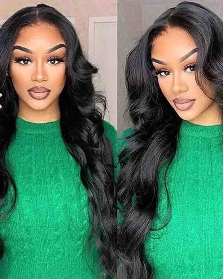 Charmanty Tangle-Free Body Wave Wig Human Hair With 13X4 Frontal Lace 