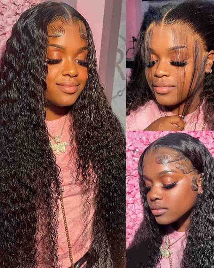 Charmanty Luxurious Deep Wave U Part Wig Human Hair for Black Women