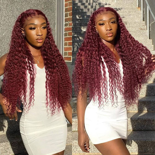 Charmanty Smooth 99j deep wave wig 13x4 Frontal Lace
