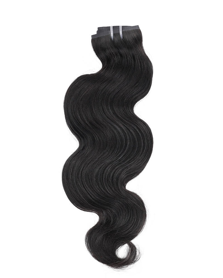 Charmanty Seamless Clip In Hair Extensions for Black Hair Body Wave Ture Human Hair