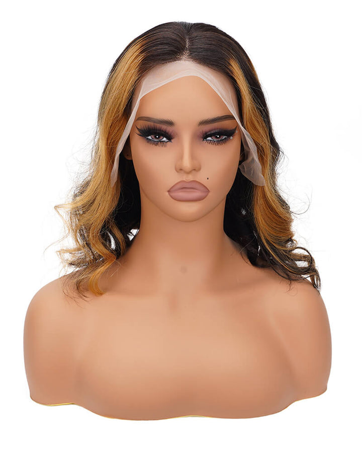 Charmanty Lustrous Highlight Body Wave Wig 13x4 Natural Melted Lace