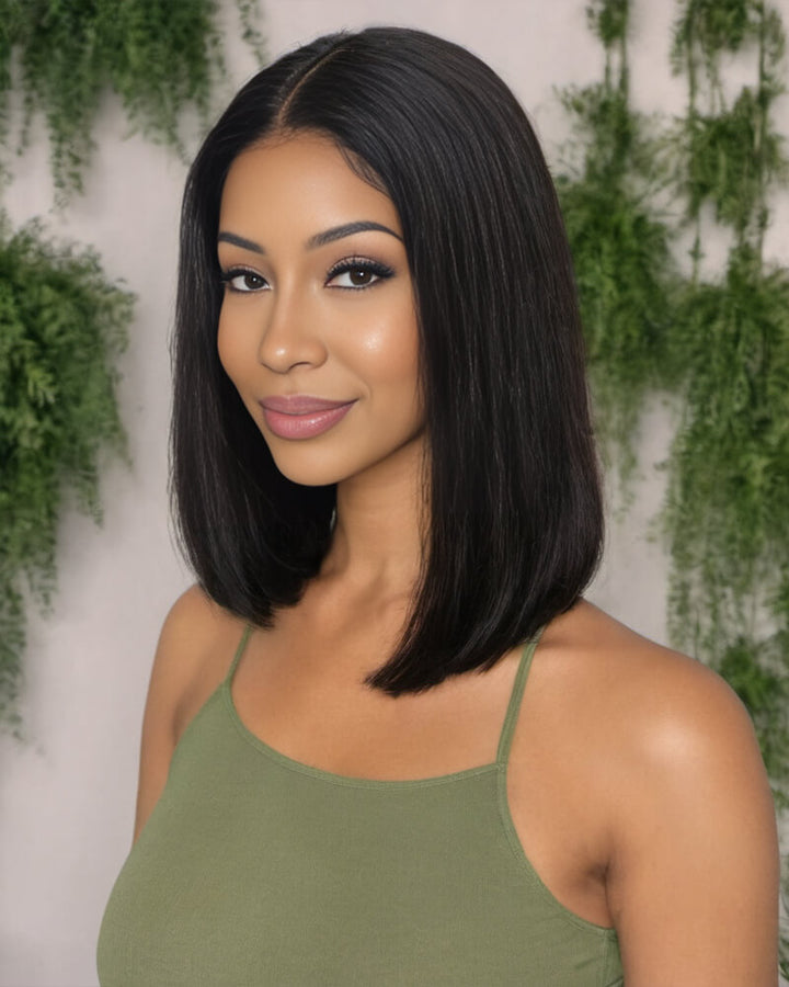 Charmanty Silky Straight Hair Wig with 5x5 Undetectable HD Lace Human Hair