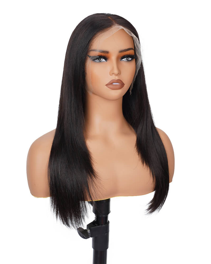 Charmanty Cute Layered Haircut Straight Lace Front Wig with Inner Buckle 13x4 HD Invisible Lace