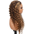 Charmanty Put On And Go Chestnut Brown Highlight Wig 5x5 Undetectable HD Lace Deep Wave