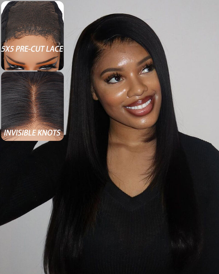 Charmanty Wear & Go Wig Glueless 5x5 Closure Undetectable HD Lace Straight