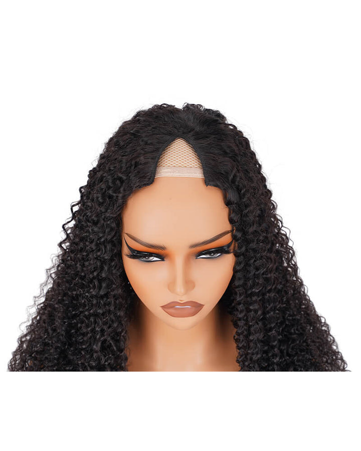 Charmanty Bouncy Kinky Curly V Part Wig Super Natural Looking