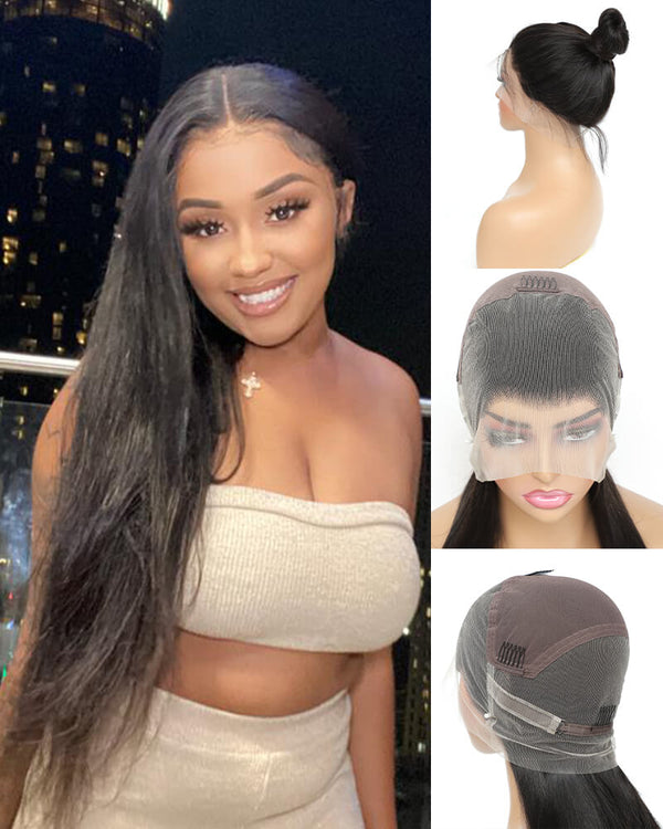 Charmanty Glueless Full Lace Wig Human Hair Preplucked with Baby Hair