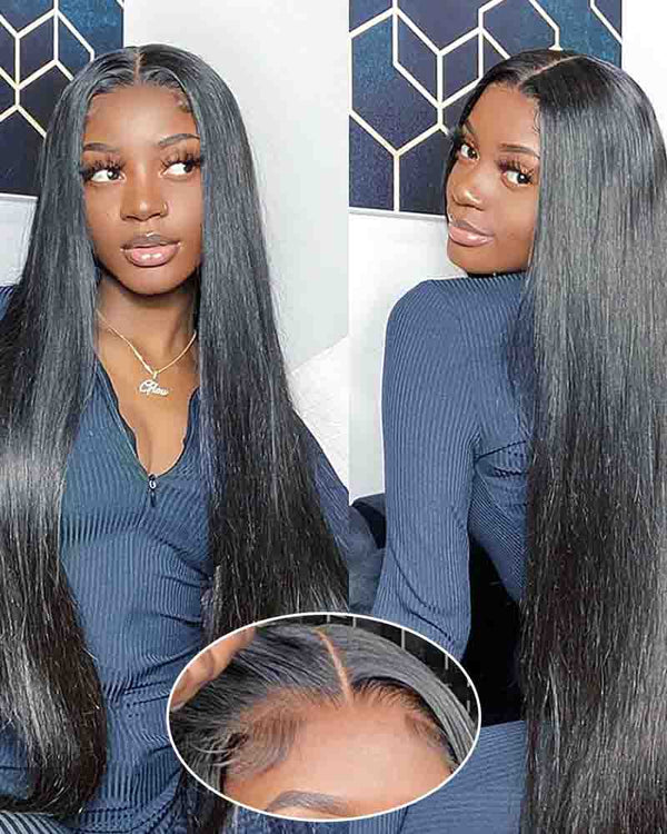 Charmanty Graceful Long Straight Hair Wig 13x4 Free Part Lace 
