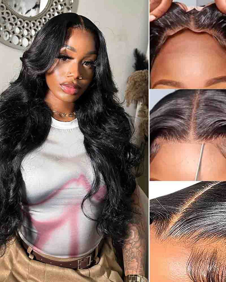 Charmanty Luxurious 24 In Body Wave Wig Human Hair for Black Women