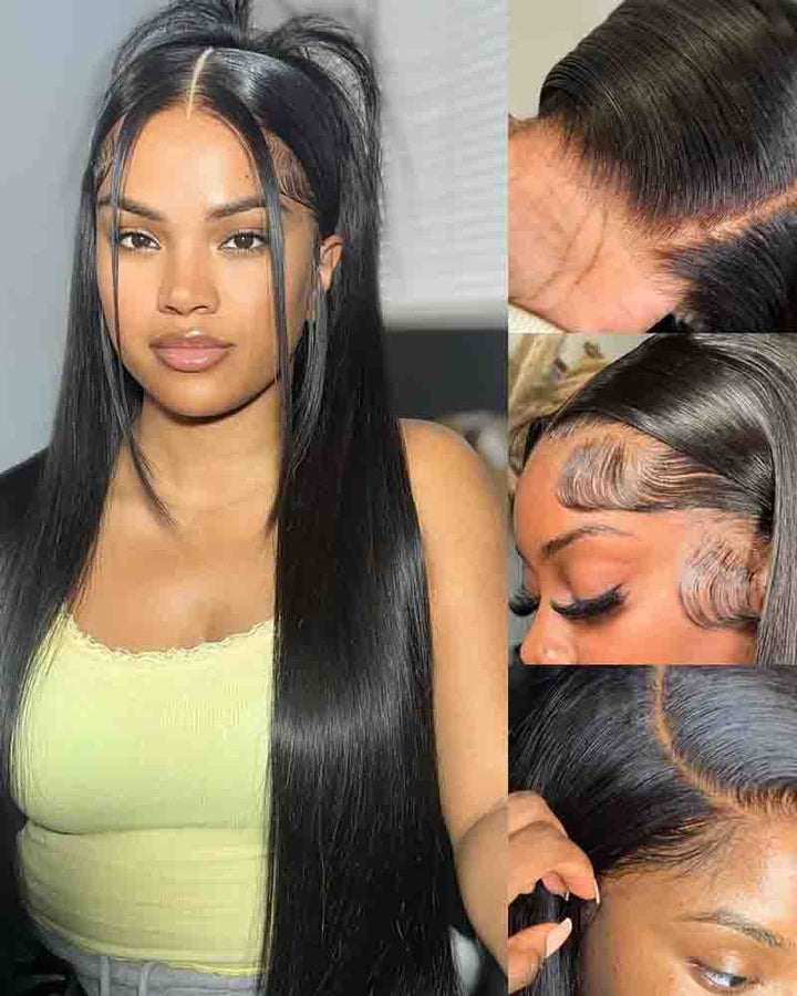 Charmanty Silky Straight Wig with Bangs Beginner Friendly Natural Black Color