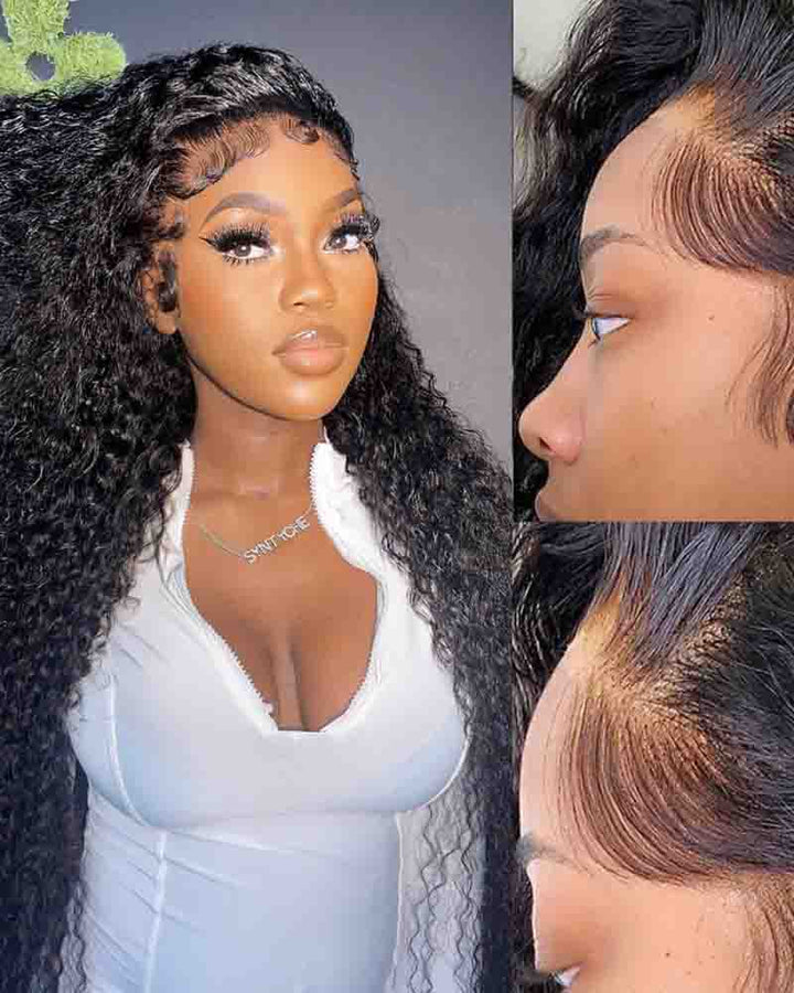 Charmanty Versatile Glueless Deep Wave Wig with 13x4 Frontal Wig 