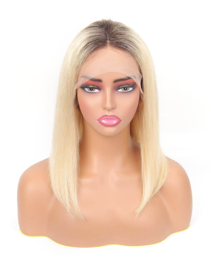 Charmanty Super Easy Straight Blonde Wig with 4x4 Lace Closure 180% Density