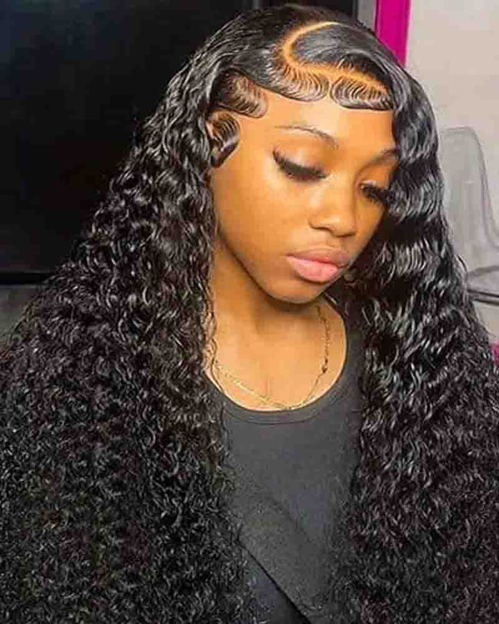 Charmanty Super Natural Deep Wave Lace Wig Can be Dyed & Restyled
